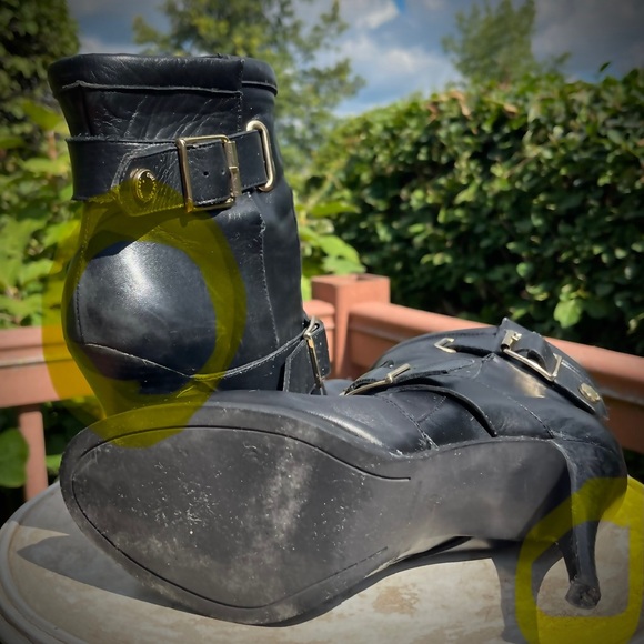 Kurt Greiger buckle London leather ankle boot sz 8 US - Picture 11 of 14